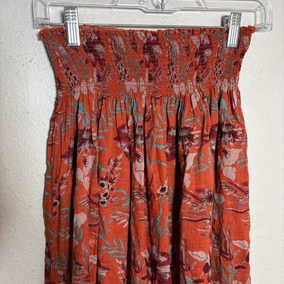 Natural Life Skirt Women's XS/S Floral Boho Smocked Long Boho Colorful - Picture 3 of 8